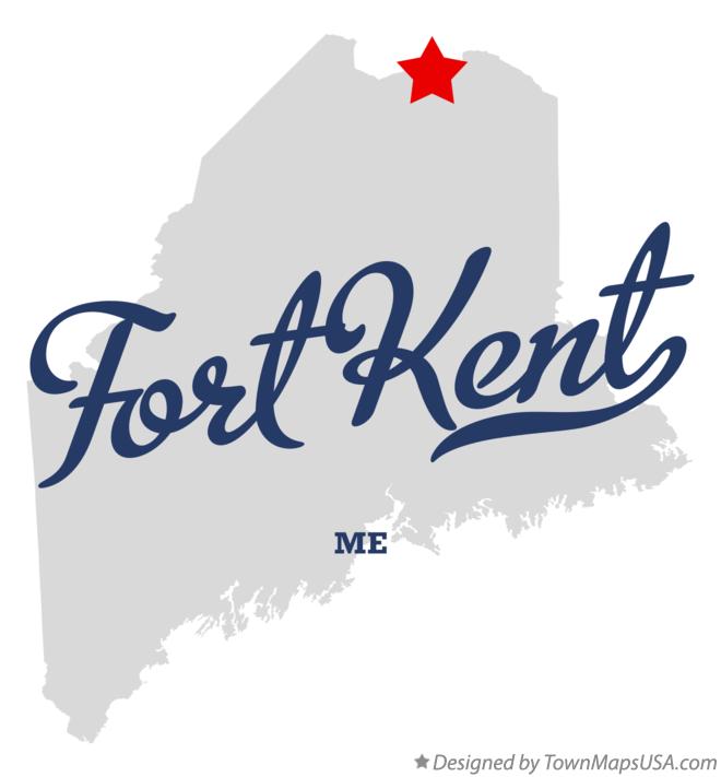 Map of Fort Kent Maine ME