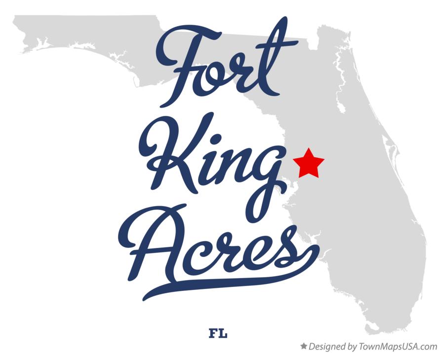 Map of Fort King Acres Florida FL
