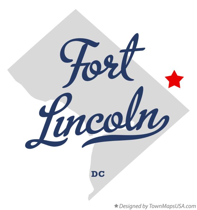 Map of Fort Lincoln District Of Columbia DC