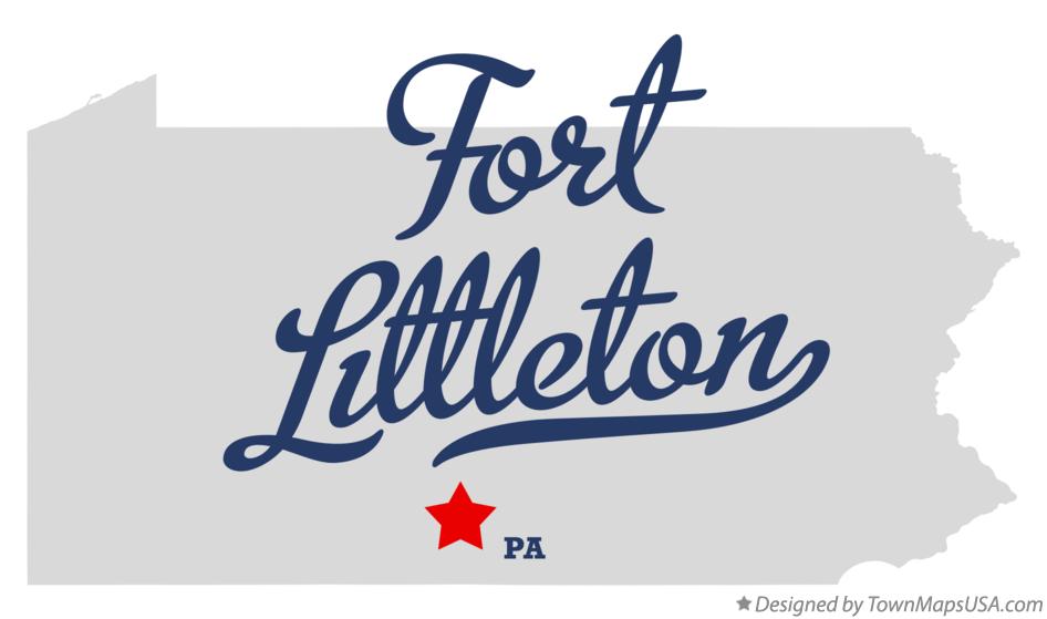Map of Fort Littleton Pennsylvania PA