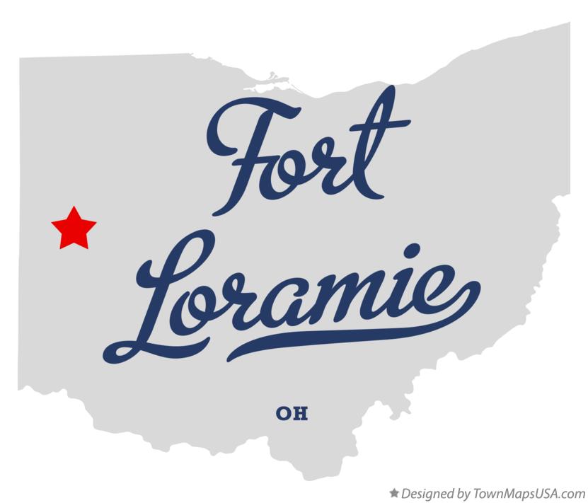 Map of Fort Loramie Ohio OH