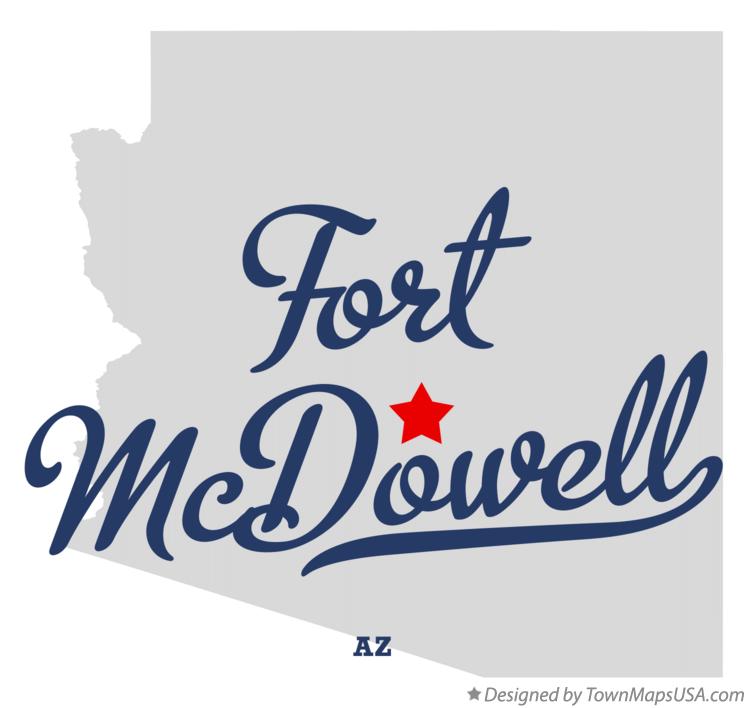 Map of Fort McDowell Arizona AZ