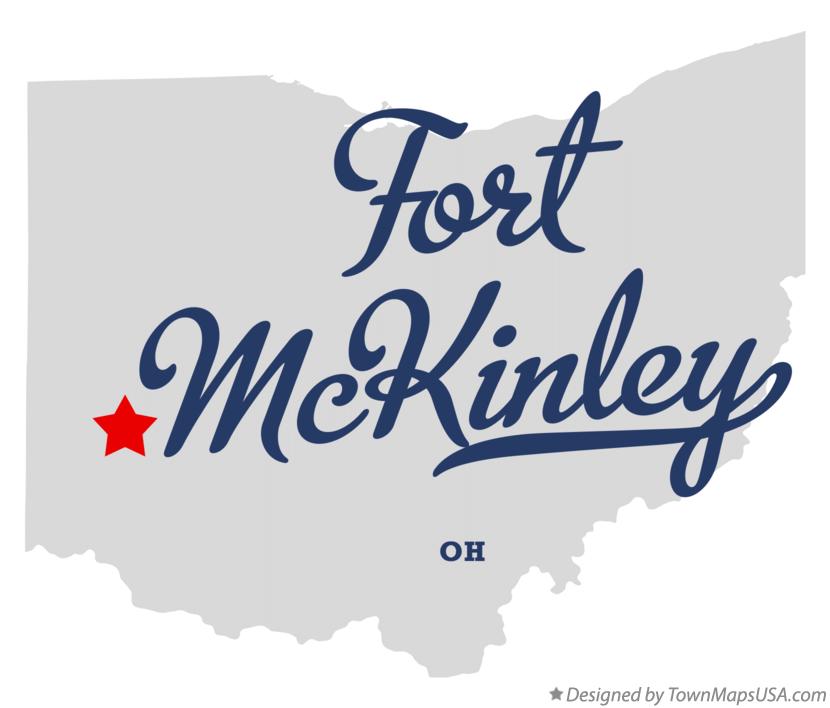 Map of Fort McKinley Ohio OH