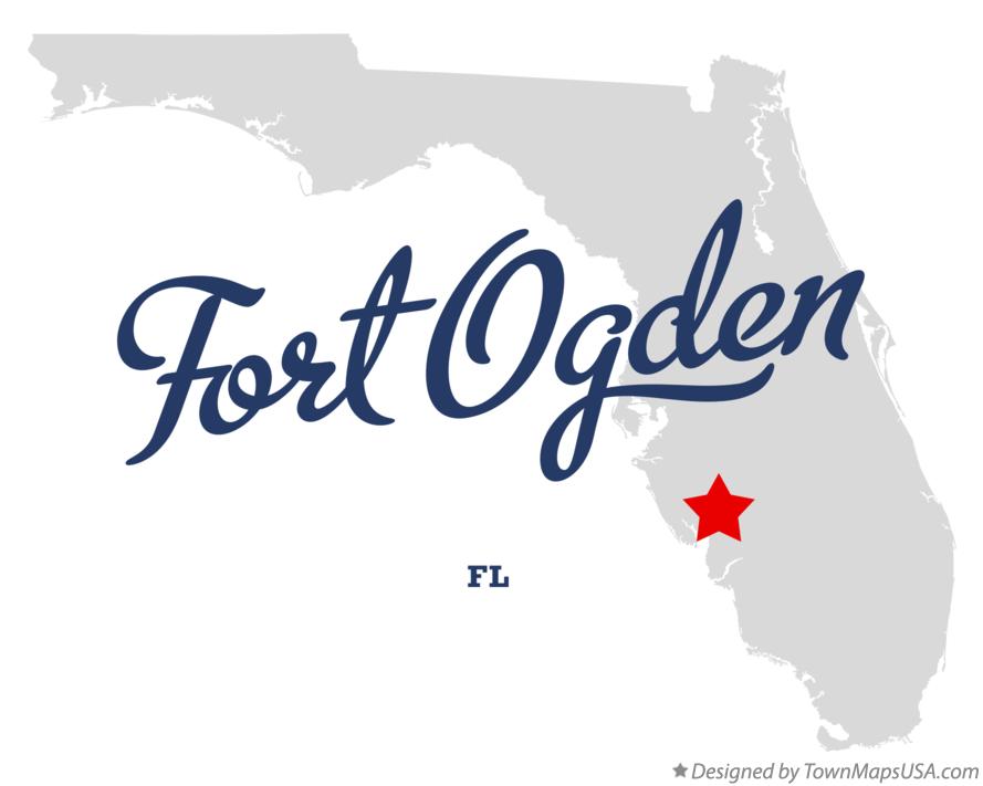 Map of Fort Ogden Florida FL