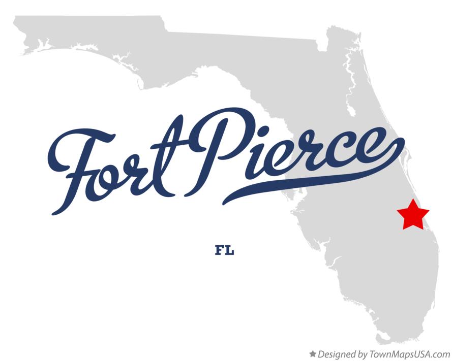 Map of Fort Pierce Florida FL
