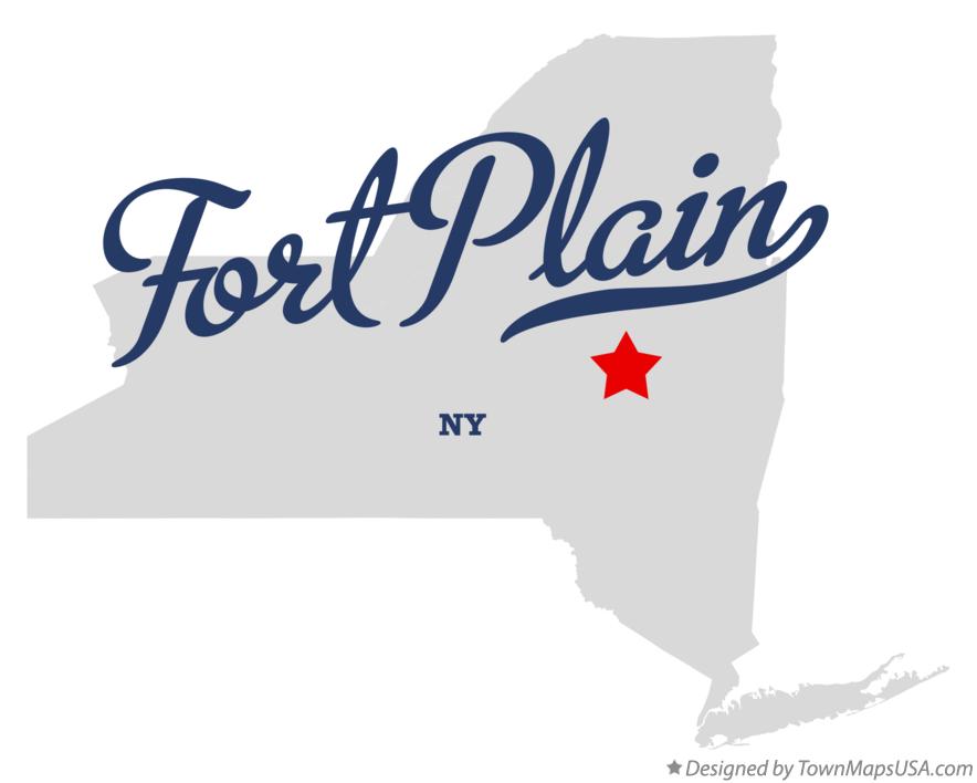 Map of Fort Plain New York NY