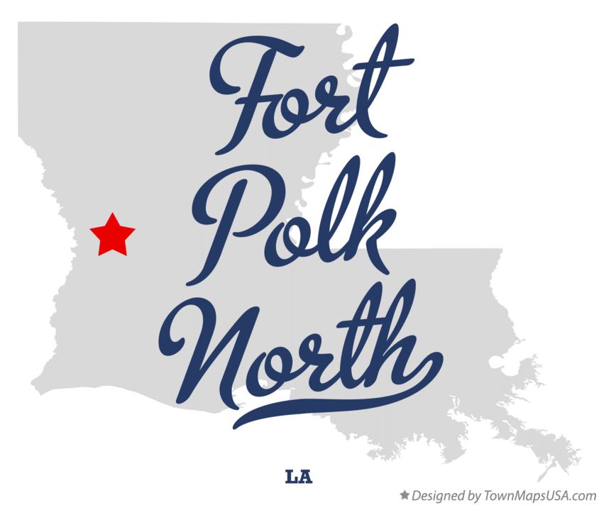 Map of Fort Polk North Louisiana LA