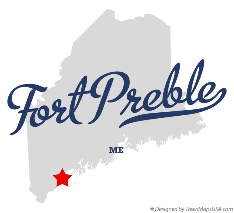 Map of Fort Preble Maine ME