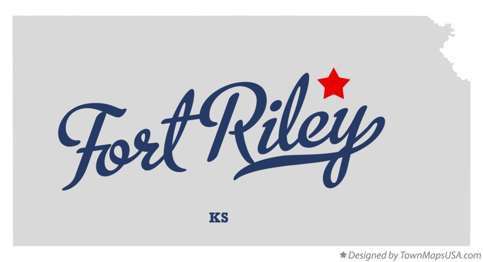 Map of Fort Riley Kansas KS