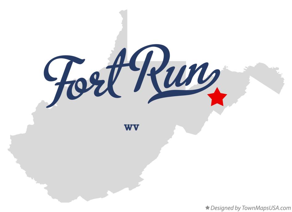 Map of Fort Run West Virginia WV