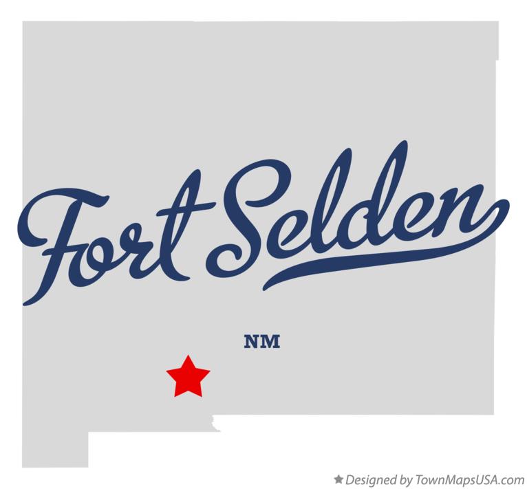 Map of Fort Selden New Mexico NM
