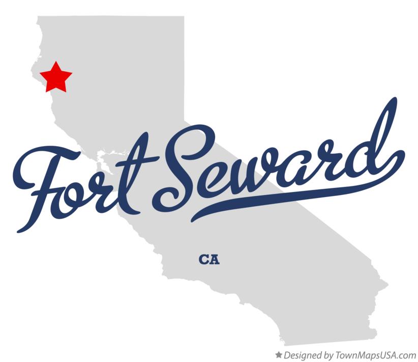 Map of Fort Seward California CA