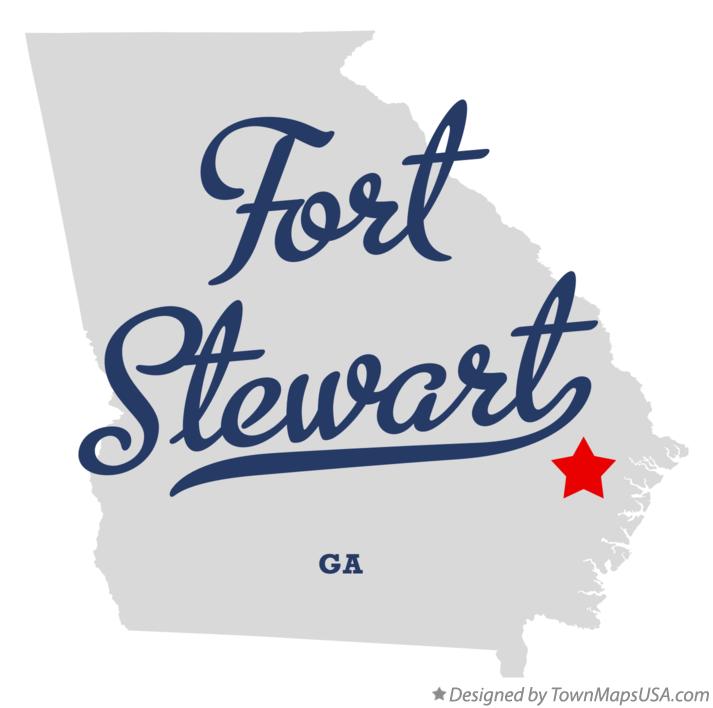 Map Of Fort Stewart Ga Georgia