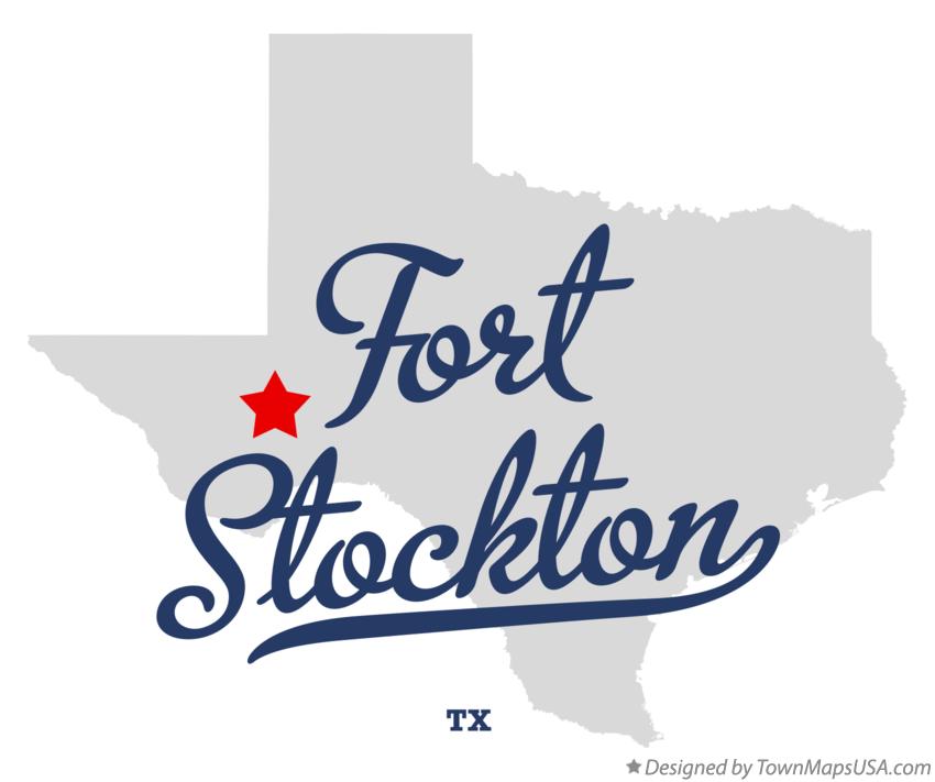 Map of Fort Stockton Texas TX