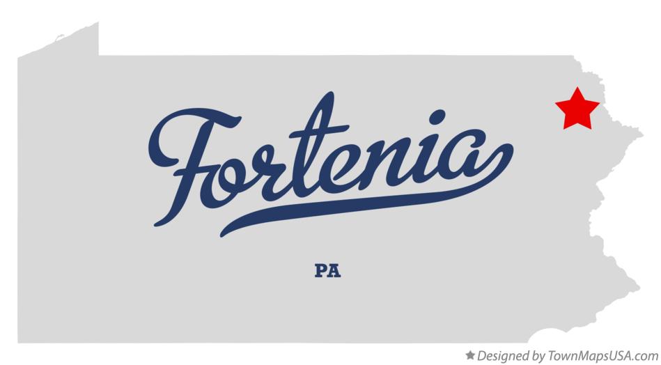 Map of Fortenia Pennsylvania PA
