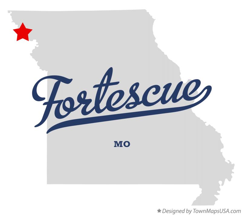 Map of Fortescue Missouri MO