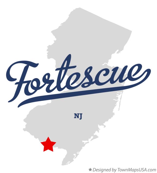Map of Fortescue New Jersey NJ