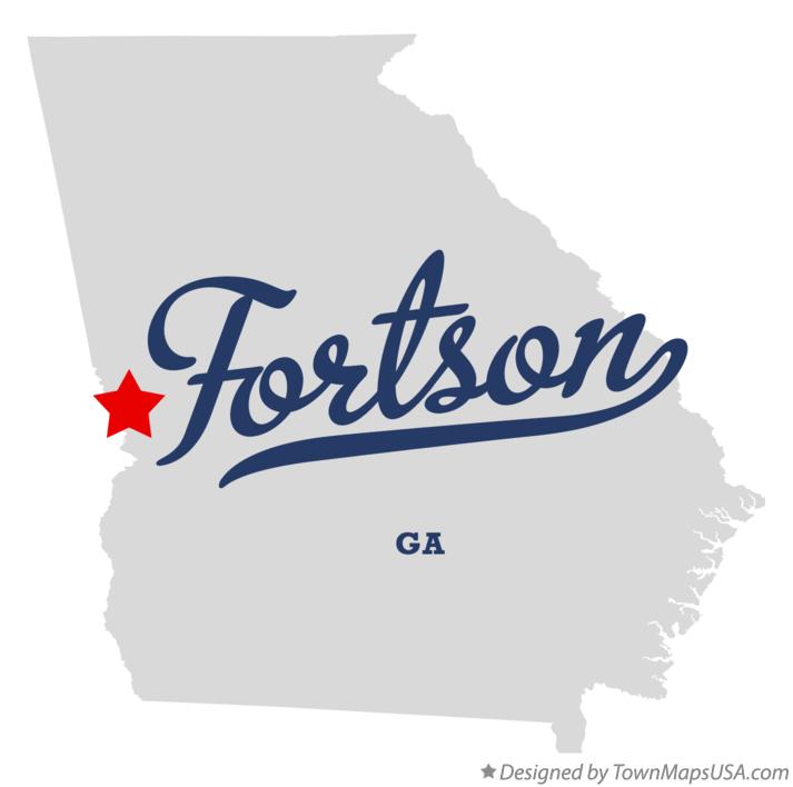 Map of Fortson Georgia GA