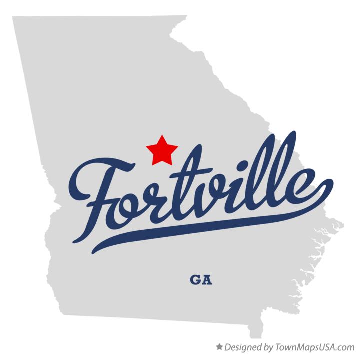 Map of Fortville Georgia GA