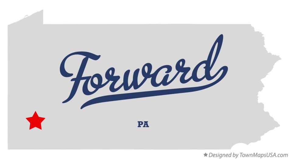 Map of Forward Pennsylvania PA