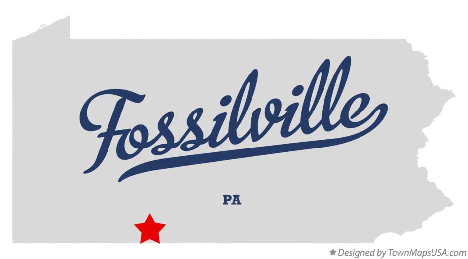 Map of Fossilville Pennsylvania PA