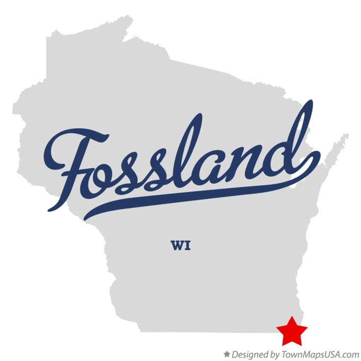 Map of Fossland Wisconsin WI