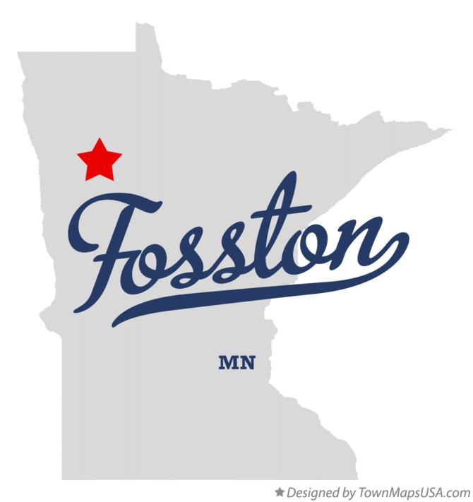 Map of Fosston Minnesota MN