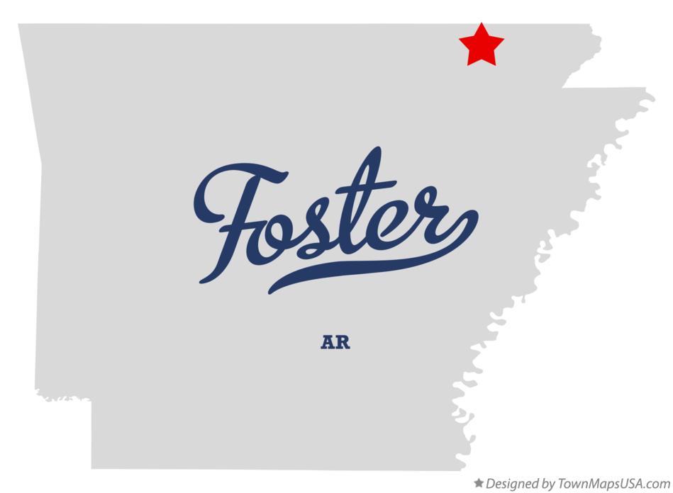 Map of Foster Arkansas AR