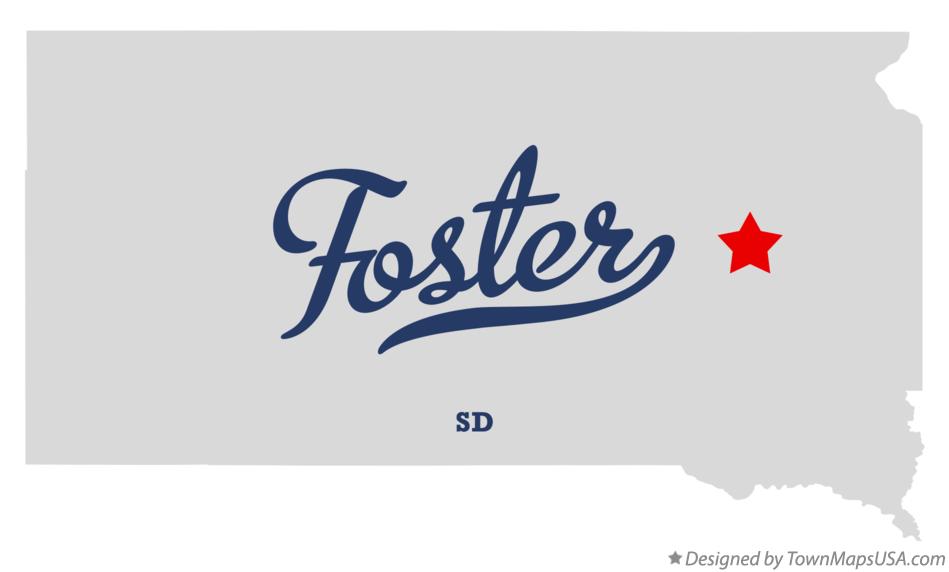 Map of Foster South Dakota SD
