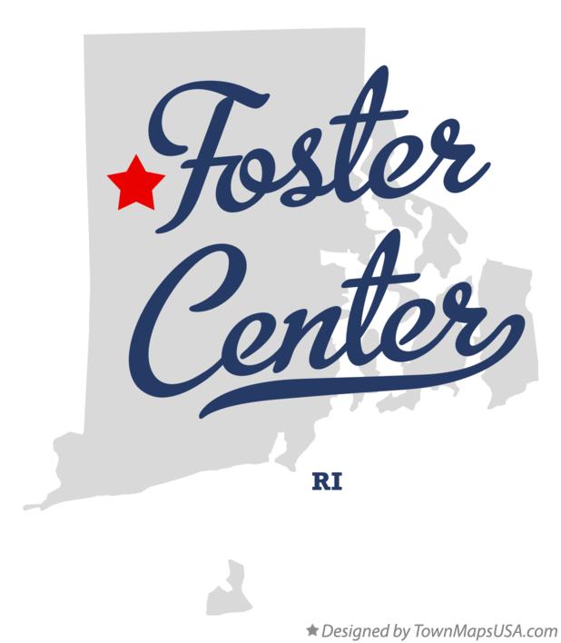 Map of Foster Center Rhode Island RI