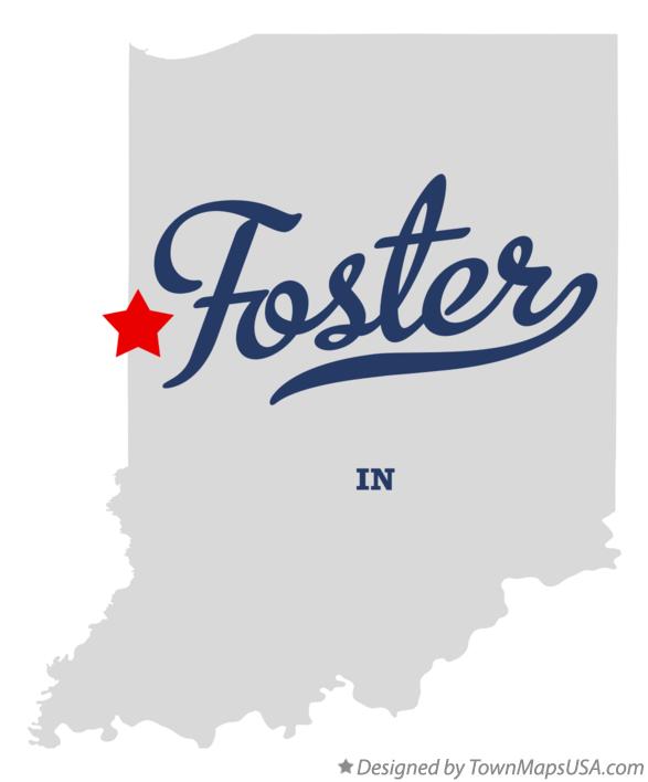 Map of Foster Indiana IN