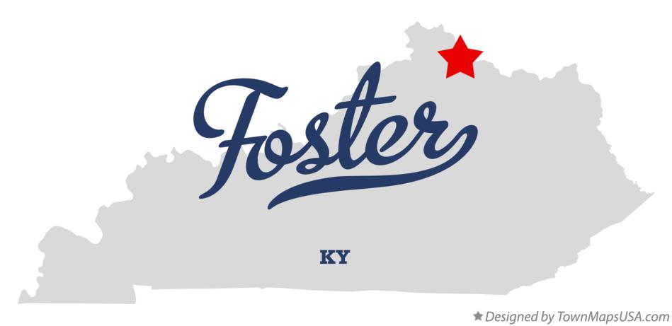 Map of Foster Kentucky KY