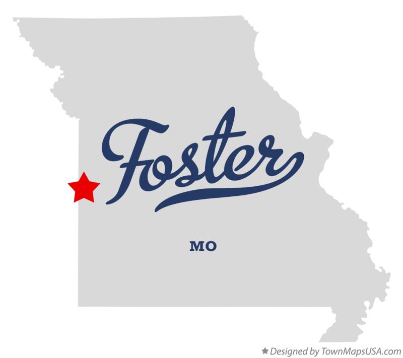 Map of Foster Missouri MO