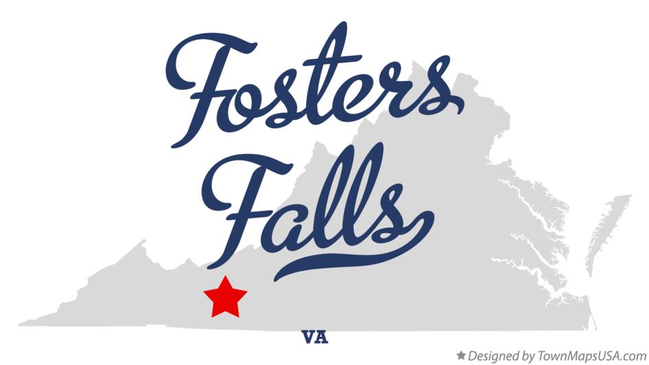 Map of Fosters Falls Virginia VA