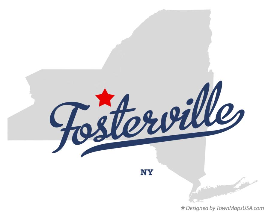 Map of Fosterville New York NY