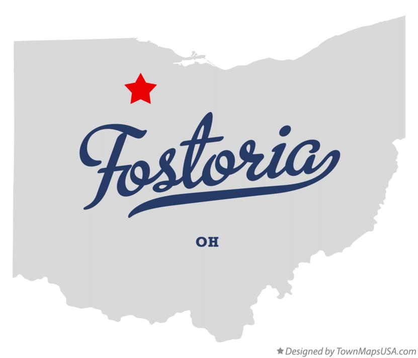 Map of Fostoria Ohio OH
