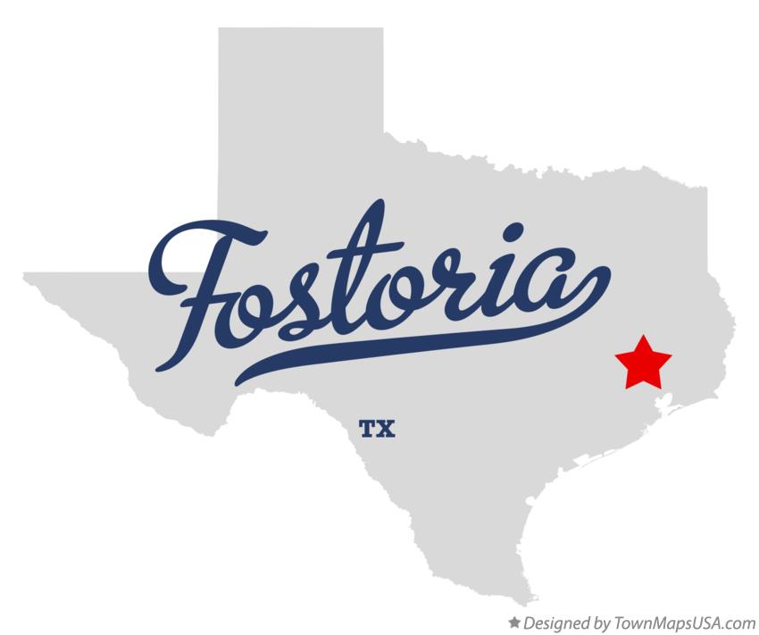 Map of Fostoria Texas TX