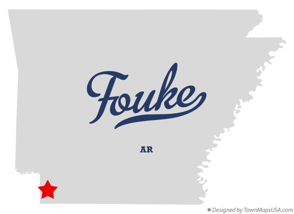 Map of Fouke Arkansas AR