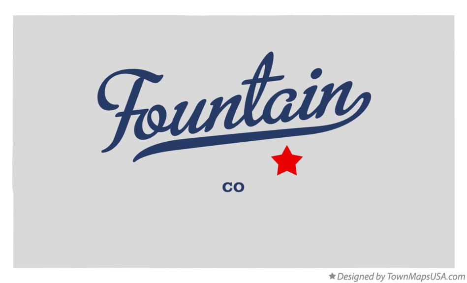 Map of Fountain Colorado CO