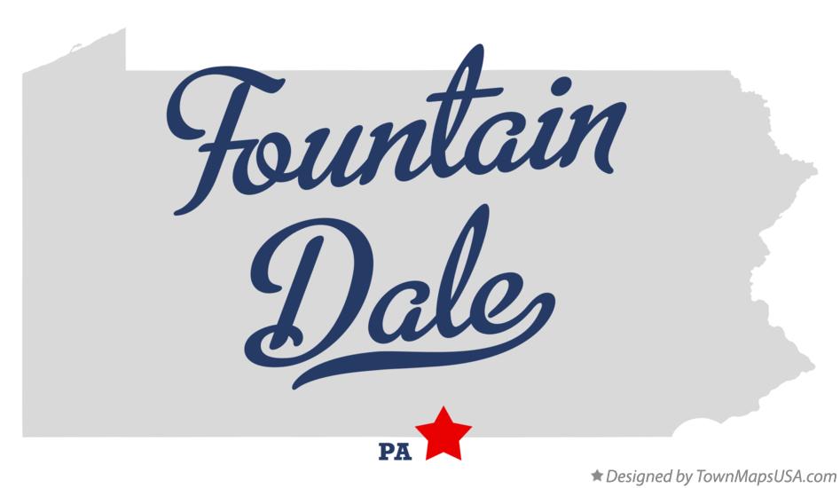 Map of Fountain Dale Pennsylvania PA