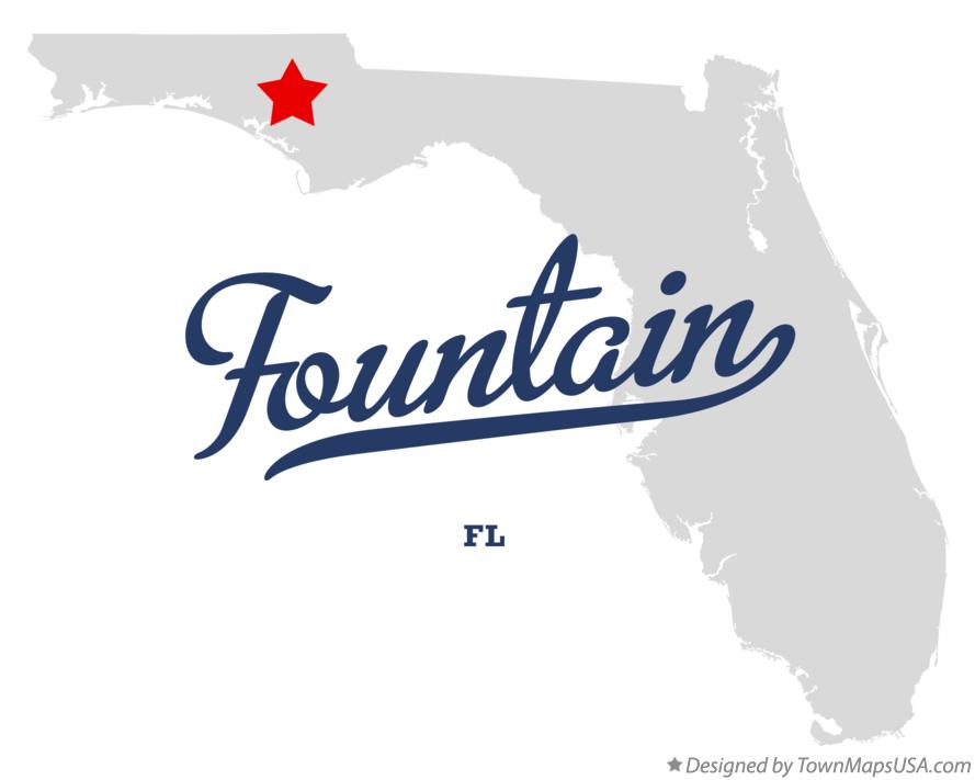 Map of Fountain Florida FL