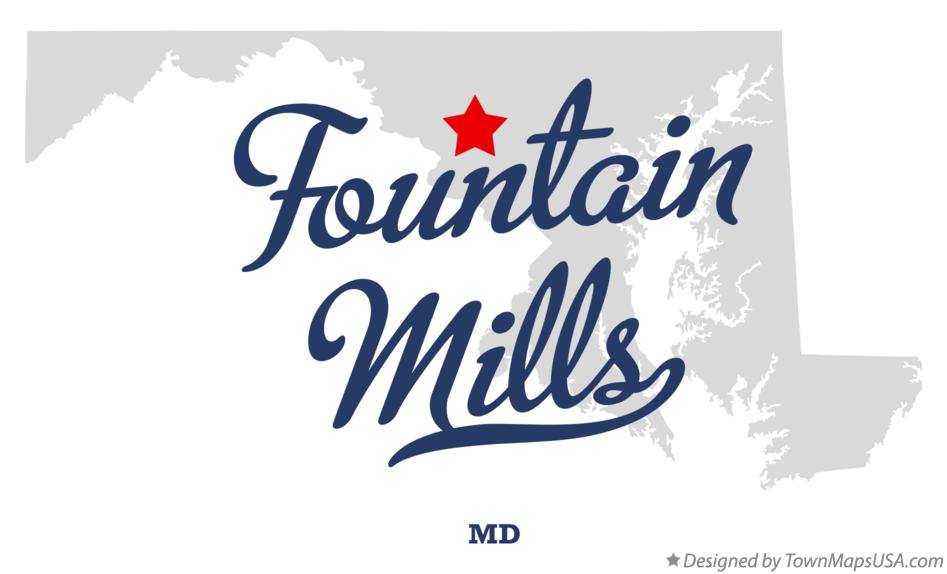Map of Fountain Mills Maryland MD