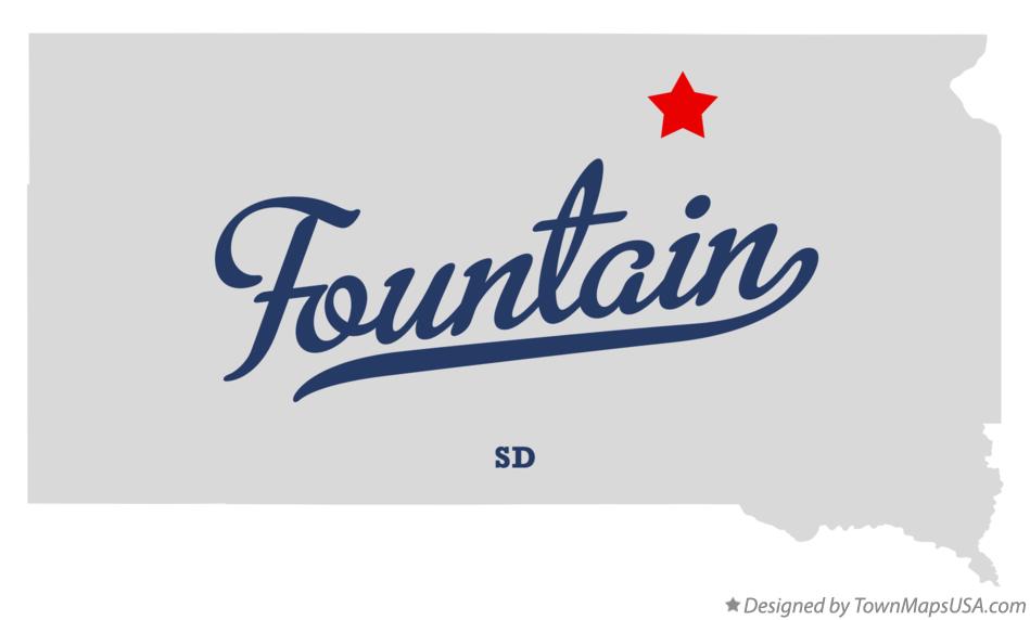 Map of Fountain South Dakota SD