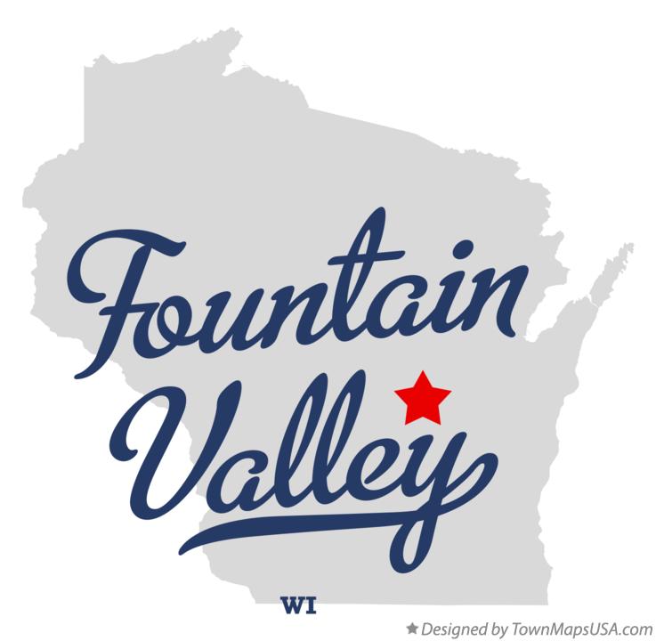 Map of Fountain Valley Wisconsin WI