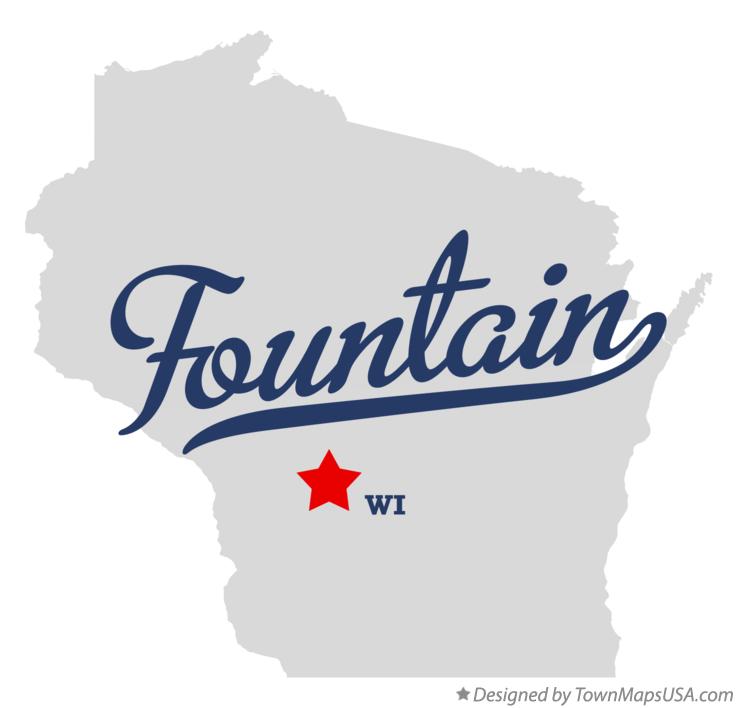 Map of Fountain Wisconsin WI