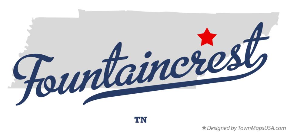 Map of Fountaincrest Tennessee TN