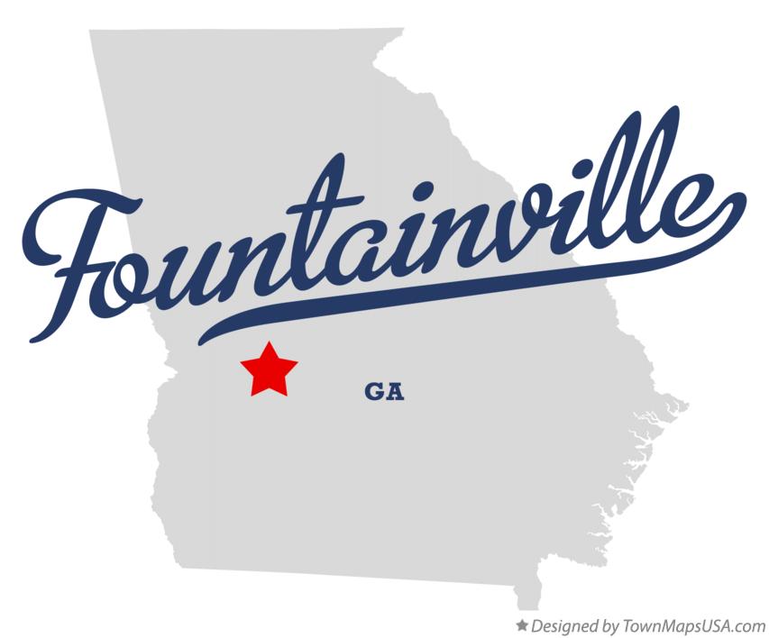 Map of Fountainville Georgia GA
