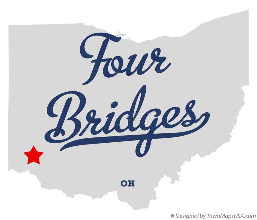Map of Four Bridges Ohio OH