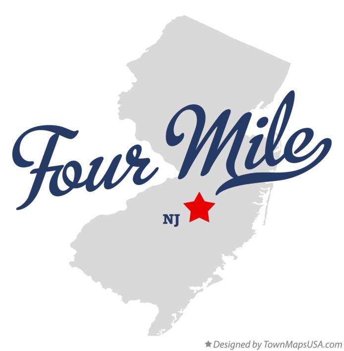 Map of Four Mile New Jersey NJ