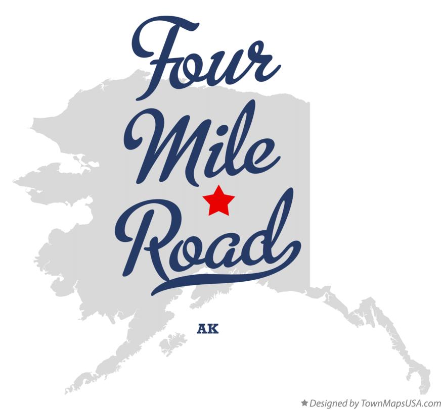 Map of Four Mile Road Alaska AK